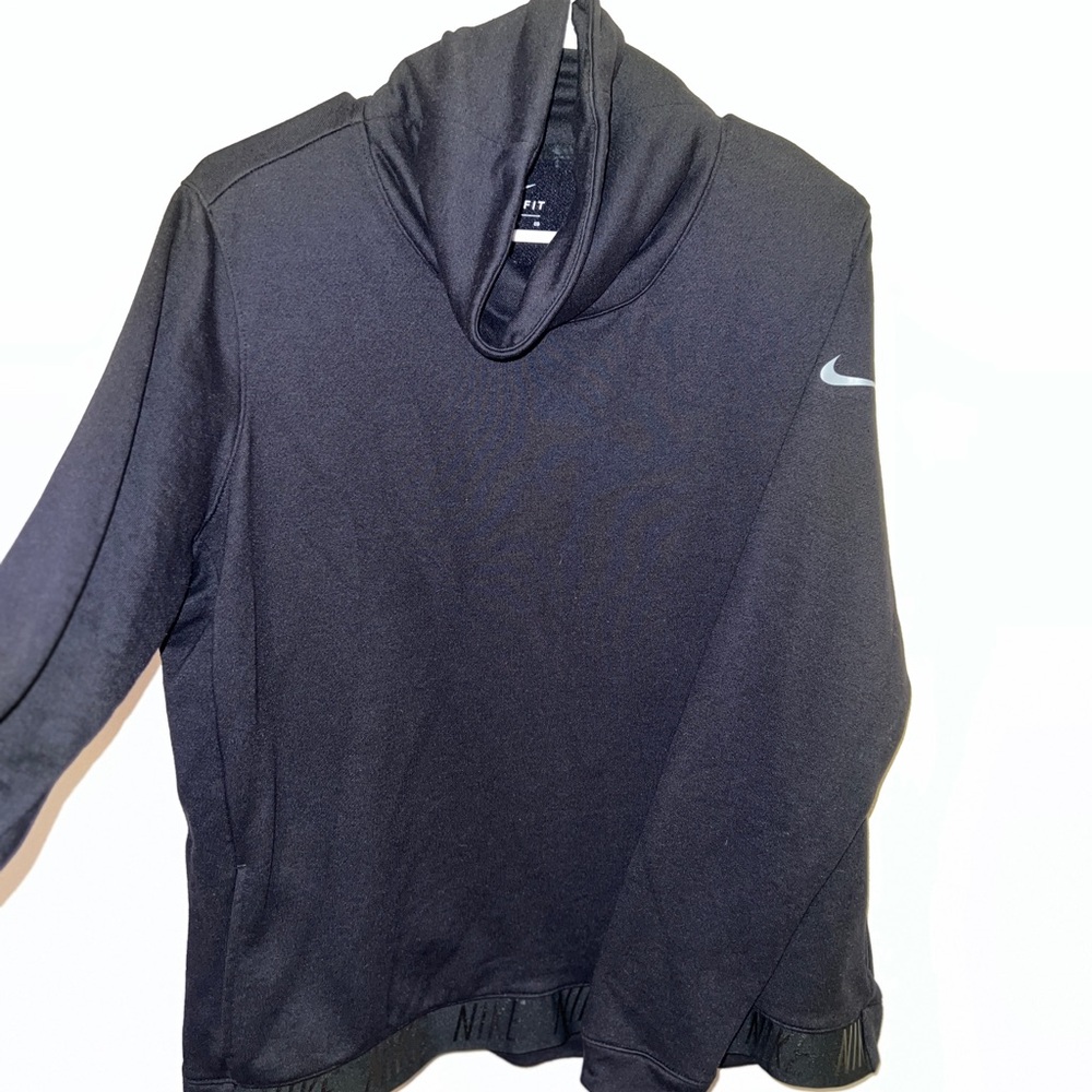 Women’s Nike Dri Fit Mock Cowl Neck Pullover with Pockets - XL Black